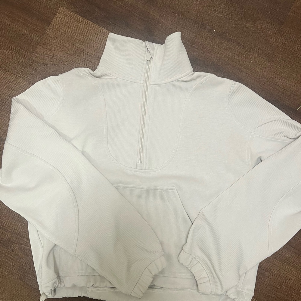 Lululemon Ivory Quarter-Zip Pullover
